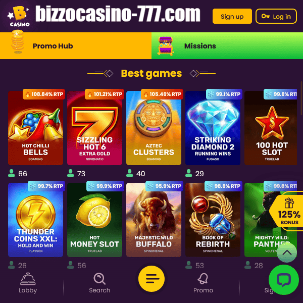 Bizzo Casino – najlepsze gry